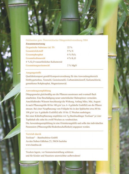 Bambusdünger Toolisan®*