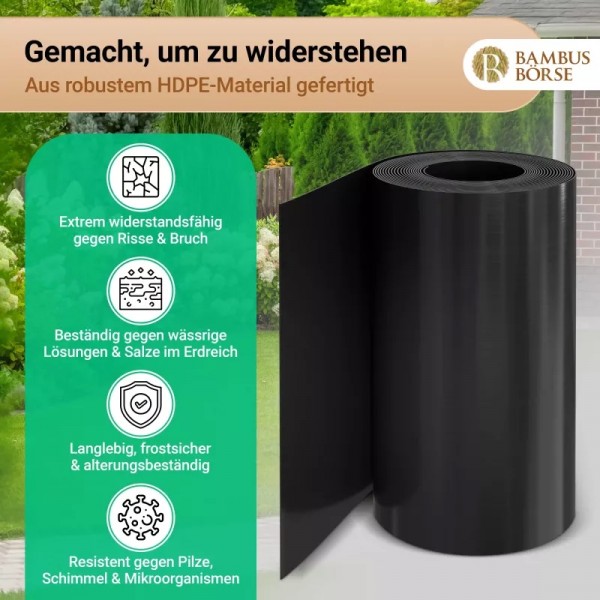 Wurzelsperre aus HDPE als Rolle – Materialeigenschaften im Überblick